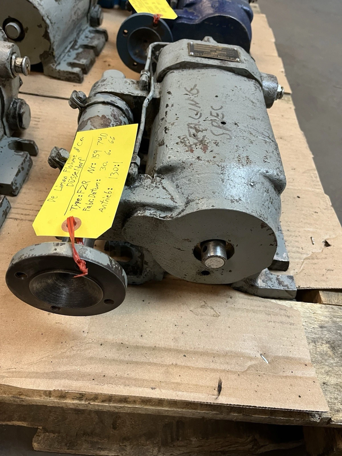 Used DE LIMON FLUHME FZR-159-740 Piston Pumps Ohio US | Surplus Asset Holdings #1508222