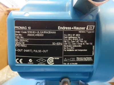 16" - 150# Endress Hauser Promag W Magnetic Flowtube with Integrated Electronic Display ; Unused Condition!