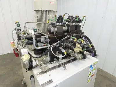 Voith IPC 5-50 101 2-Pump Hydraulic Power Unit 100 Gal 20 GPM 3000 PSI 40Hp 480V