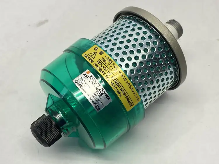 Used SMC Pneumatic Exhaust Cleaner 3/8" NPT Muffler Equipment Michigan US | Maverick Industrial Sales #1391690
