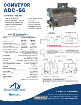 Used AMERICAN DISH SERVICE _UNKNOWN_ Dishwashers Pennsylvania US | MS Restaurant and Equipment Sales #1265511