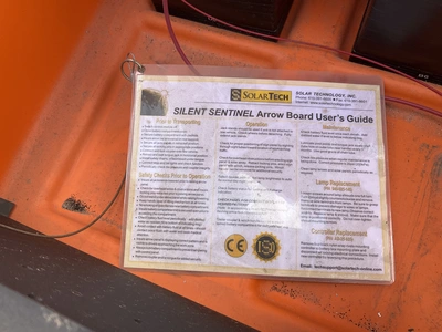 Solar Tech Silent Sentinel Arrow Board - will not power on/charge, manual winch to raise/lower the b...