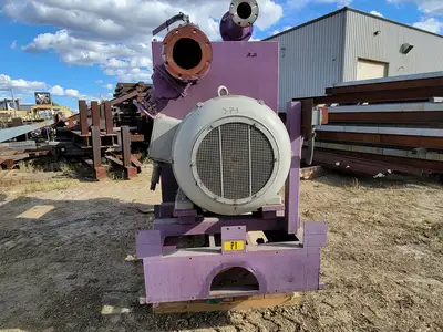 Vacuum Skid and Elmo Vacuum Pump w/ 115 hp Electric Motor