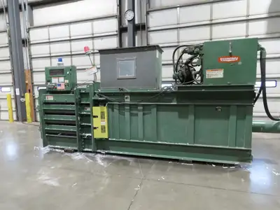 American 5029L Economy Horizontal Paper Baler 42x29x60" Bale Manual Tie 40Hp 480V