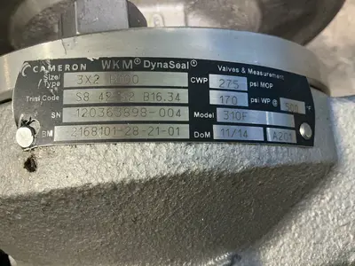 Used 2014 CAMERON 310 F Pumps Ohio US | HGR 24 #1315028