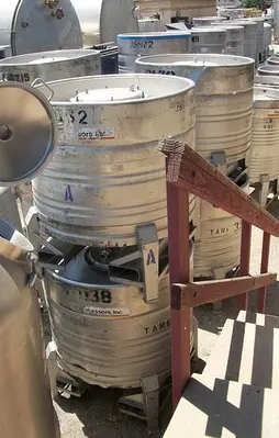Tank, 200 Gallon, 304L S/st, 46" x 24", Tote, Ucon, (7) #L741302