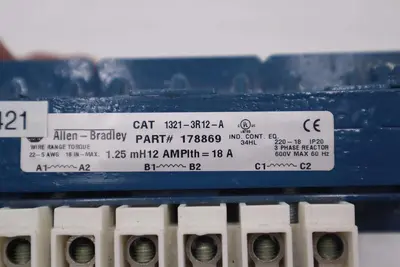 ALLEN BRADLEY 1321-3R12-A / 13213R12A WIRE RANGE TORQUE STOCK 5262
