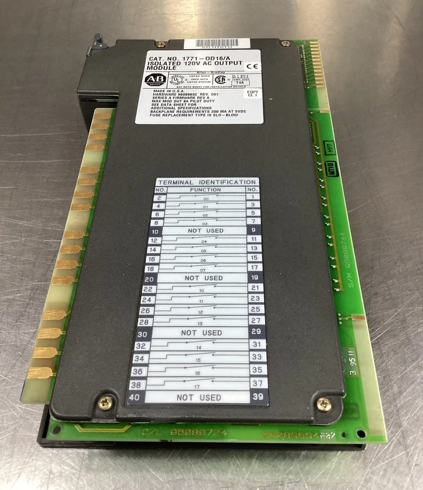 USED Allen-Bradley REV CO1 3D-71