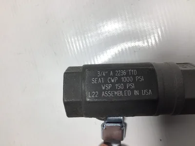 Jamesbury 3/4″ A 2236 TTD Ball Valve 1000PSI (Lot of 2)
