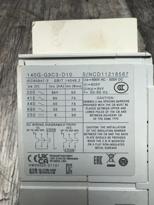 Allen Bradley 140G-G3C3-D10 Electrical/PLC/Automation | ESS Industrial Equipment Sales (8)