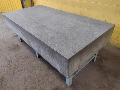 8' X 4' X 14" ROCK OF AGES PRECISION LAYOUT INSPECTION GRANITE TABLE: STOCK #23787