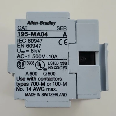 NEW Allen-Bradley 195-MA04