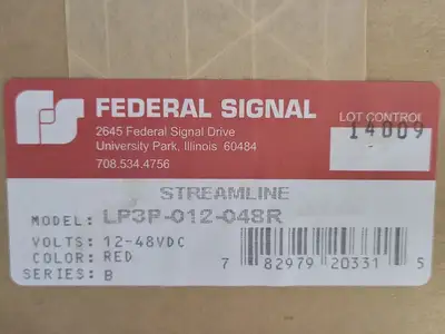 NEW FEDERAL SIGNAL CORPORATION LP3P-012-048R