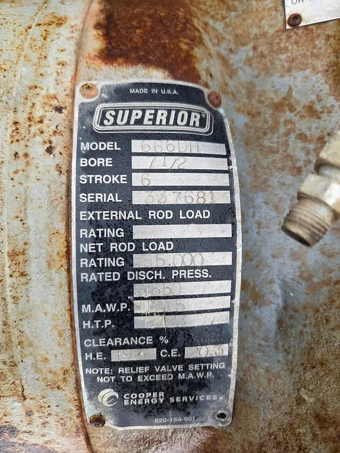 USED WHITE SUPERIOR 666DH