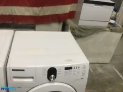 USED SAMSUNG FRONT LOAD WASHER AND ELECTRIC  STEAM DRYER SET ENERGY STAR HIGH EFFICIENCY