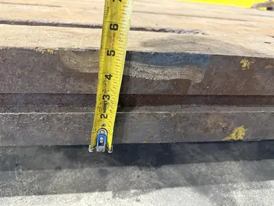 12' LONG X 8' WIDE X 5" THICK T-SLOTTED FLOOR PLATE / LAYOUT TABLE: YOBRO #23835