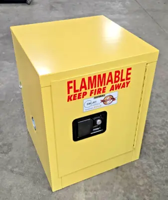 SECUREALL Flammable Liquids Safety Storage Cabinet OSHA Approved 17 x 17 x 22