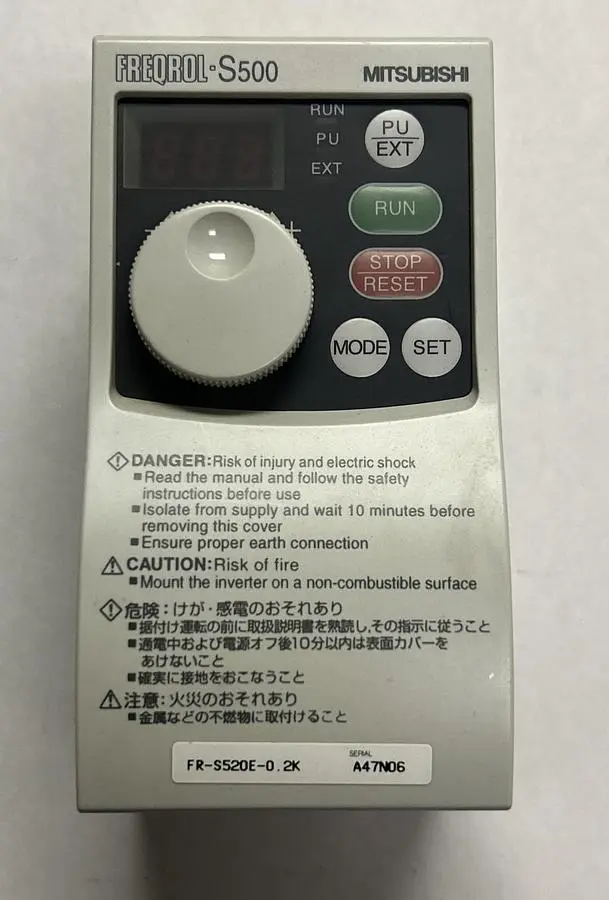 USED MITSUBISHI ELECTRIC FR-S520E-0.2K