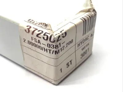 USED HYDAC 3725025, FSA-0381-2.00000/HT/M12.200