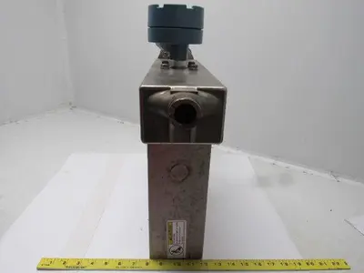 Micro Motion  F100SI128SU Stainless Steel Mass Flow Sensor Tank 1" Flange