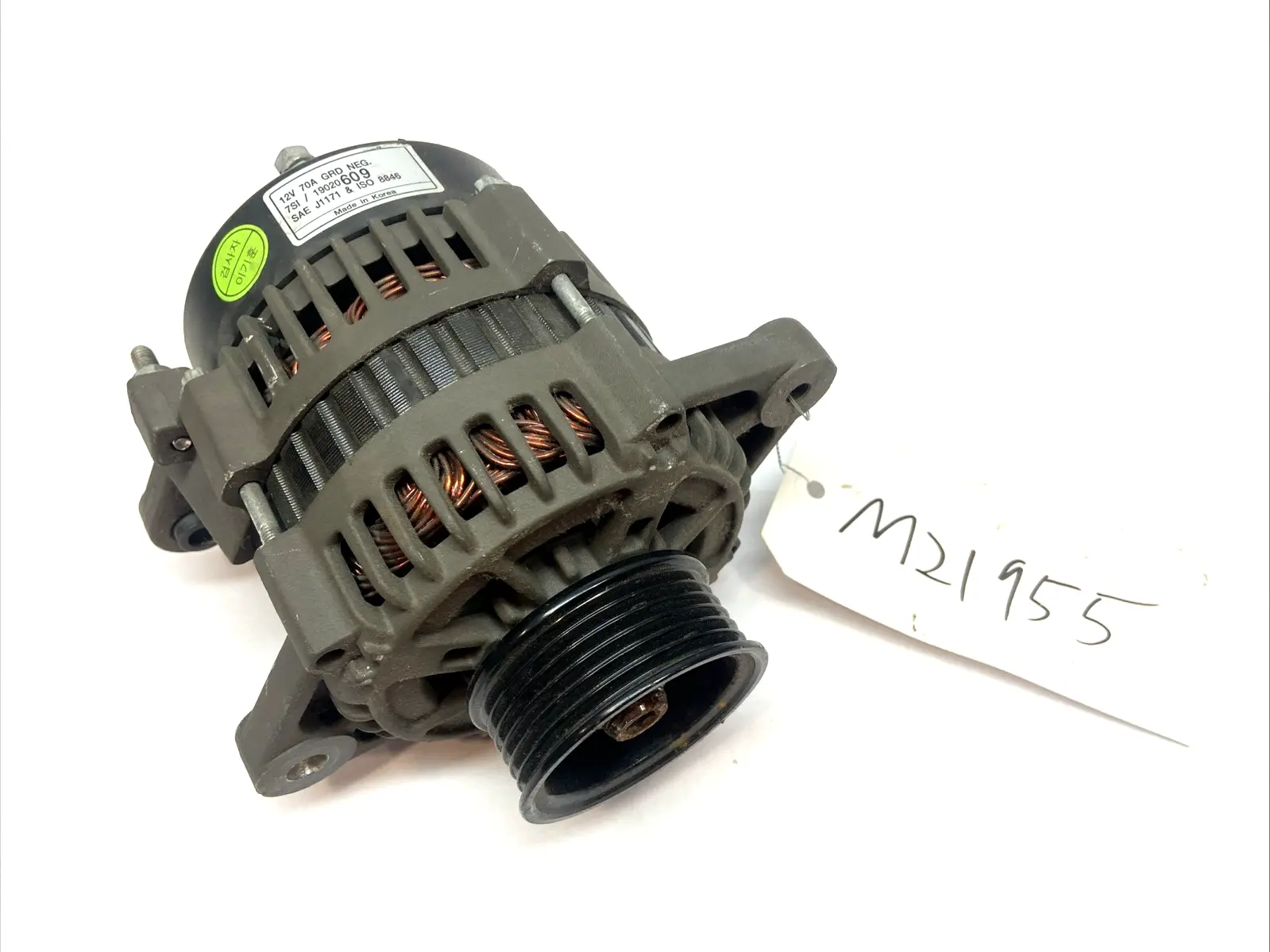 USED DELCO REMY 7SI 12V 70A ALTERNATOR J180 HINGE MOUNT
