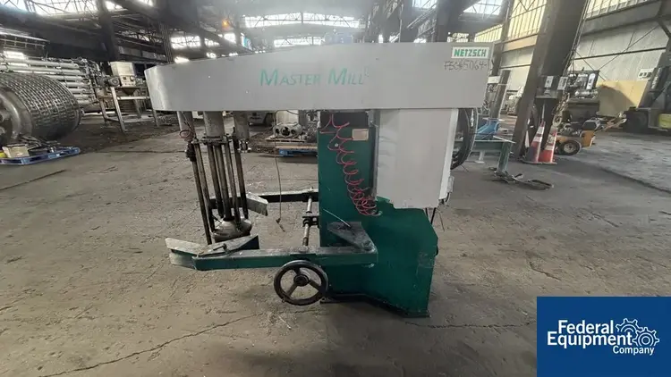 Used NETZSCH Netzsch Submersible Basket Mill, Model MasterMill 18, S/S Dispersers / Emulsifiers Ohio US | Federal Equipment Company #1438735