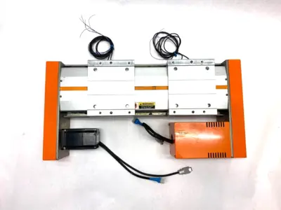 USED HANMI AUTONET DUAL-SLIDE LINEAR ROBOT ACTUATION SLIDE SYSTEM