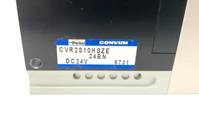 CVR2S10HSZE 24BN | Parker Convum  Vacuum Generator w/ MVS-201-PCP Pressure Sensor - Used