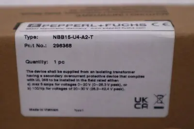 PEPPERL & FUCHS NBB15-U4-A2-T / NBB15U4A2T (BRAND NEW) STOCK H445A