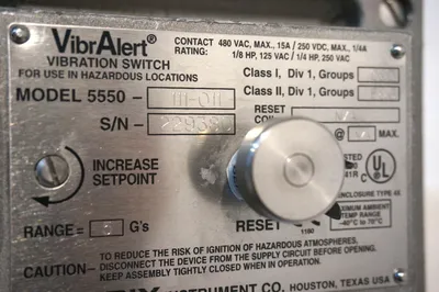 NEW METRIX 5550-111-011 VIBRATION SWITCH 5550111011