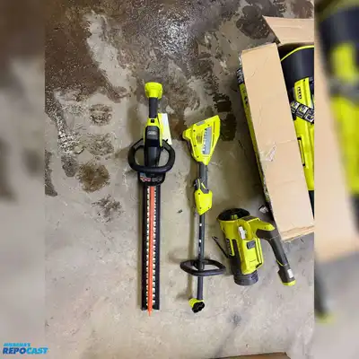 lot of ryobi cordless power tools no batteries unable to test