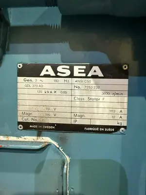 USED 2015 SNM TURBINE/ ABB ALTERNATOR C10-R6-X