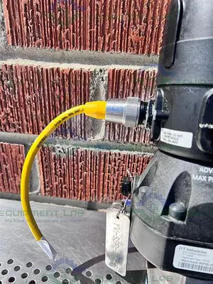 USED ITT PURE-FLO A208 DIAPHRAGM VALVES 90PSI 1" W/ ASCO VALVE POSITIONER