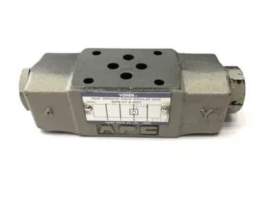 USED YUKEN PILOT OPERATED CHECK MODULAR VALVE 1/4"