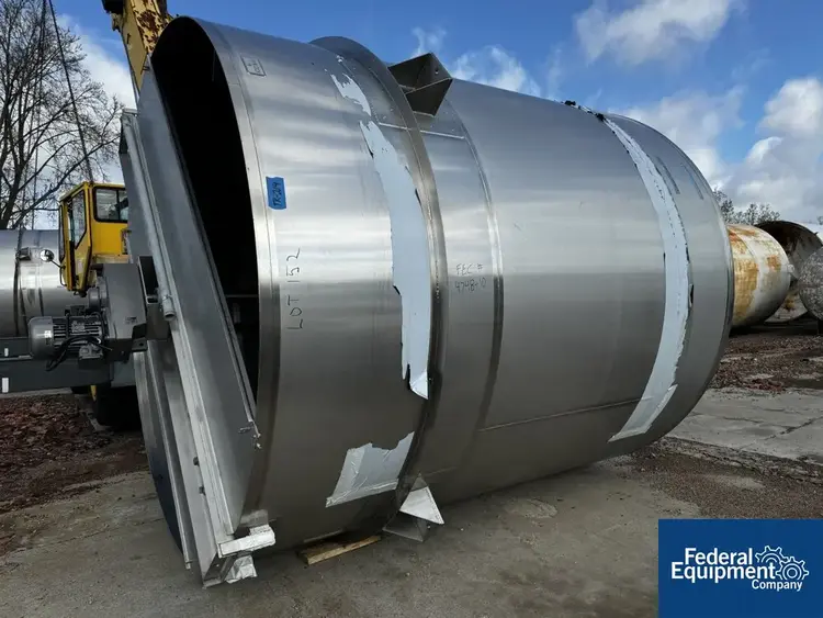 Used ICCNW 6800 Gal ICCNW Mix Tank, 304 S/S, 5 HP Stainless Steel Tanks Ohio US | Federal Equipment Company #127618