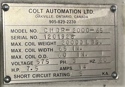 USED COLT CHDR-2000-65