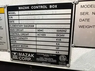 Used 2014 MAZAK NEXUS 530-II C Vertical Machining Centers Illinois US | Perfection Global, LLC. #1394593