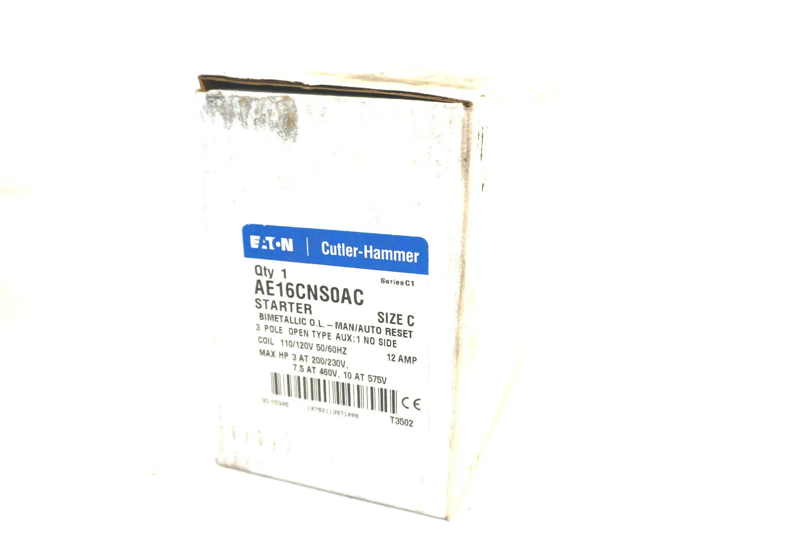 NEW EATON CUTLER HAMMER AE16CNS0AC STARTER SIZE C 3 POLE