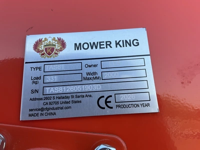 Used MOWER KING TAS81 3-PT ROTOTILLER ATTACHMENT Rotary Tillers Michigan US | Miedema Asset Management Group #1341139