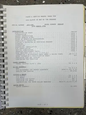 (1996) 60 TON FEDERAl OBI PRESS. STOCK # 0635921