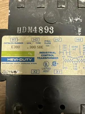 Used SOLA/HEVI-DUTY E380 Miscellaneous Equipment (Electrical & Power) Ohio US | Surplus Asset Holdings #1243924