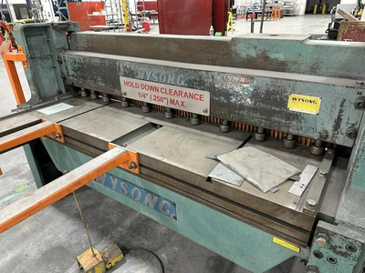 Used 1900 WYSONG 1072 Power Squaring Shears (Inch) Illinois US | Revelation Machinery #1354150
