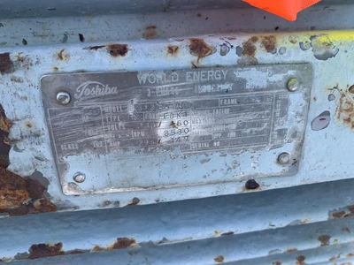 Toshiba 125 hp, 3530 rpm, electric motor