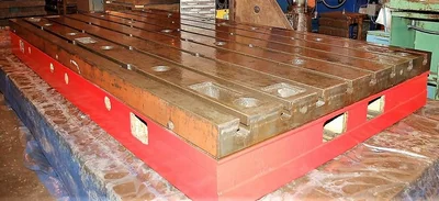 T-Slotted Floor Plate 78 x 169.5" Cast Iron