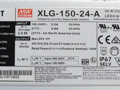 USED MEAN WELL XLG-150-24-A