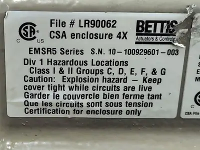 USED BETTIS EM SR5F-10-C7-02-360
