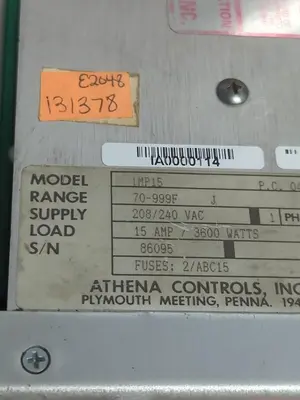 Used ATHENA IMP15 Industrial Controls Ohio US | Surplus Asset Holdings #1235619