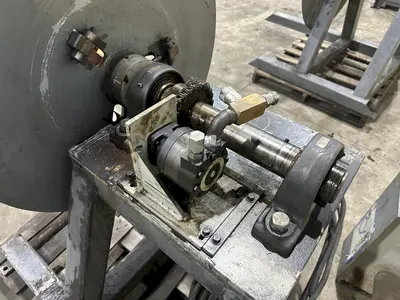 18" HYDRAULIC MOTORIZED COIL REEL UNCOILER: STOCK #23247