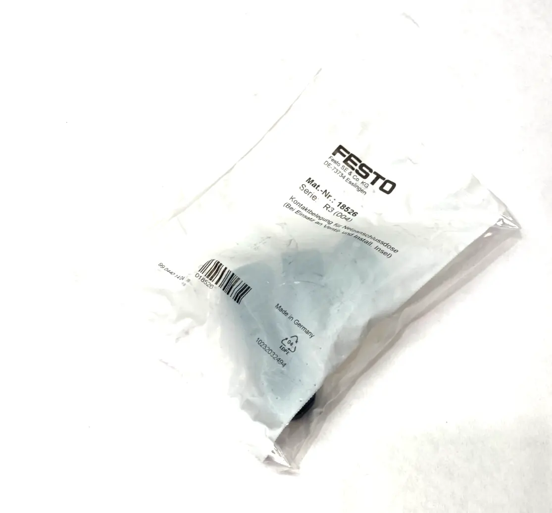 NTSD-GD-13,5,18526 | Festo NTSD-GD-13,5 Power Supply Socket Straight 4-Pin 18526 - New