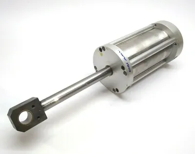 USED BIMBA FLAT-1 PNEUMATIC CYLINDER DOUBLE ACTING PIVOT MT